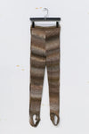 MAME KUROGOUCHI brown elastic pants MM22FW KN056